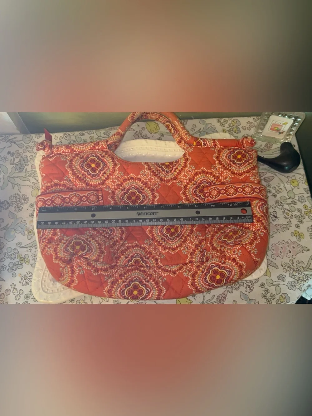 Vera Bradley Handbag in Retired Orange Paprika Pattern